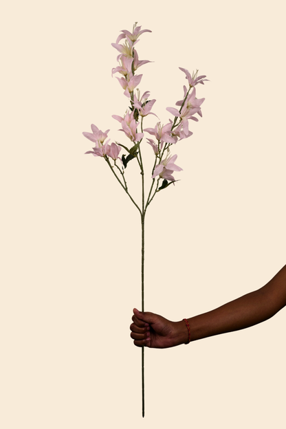 Faux Clematis Spray Star Flower Stem - Light Pink