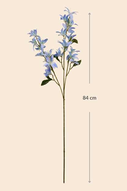 Faux Clematis Spray Star Flower Stem - Powder Blue