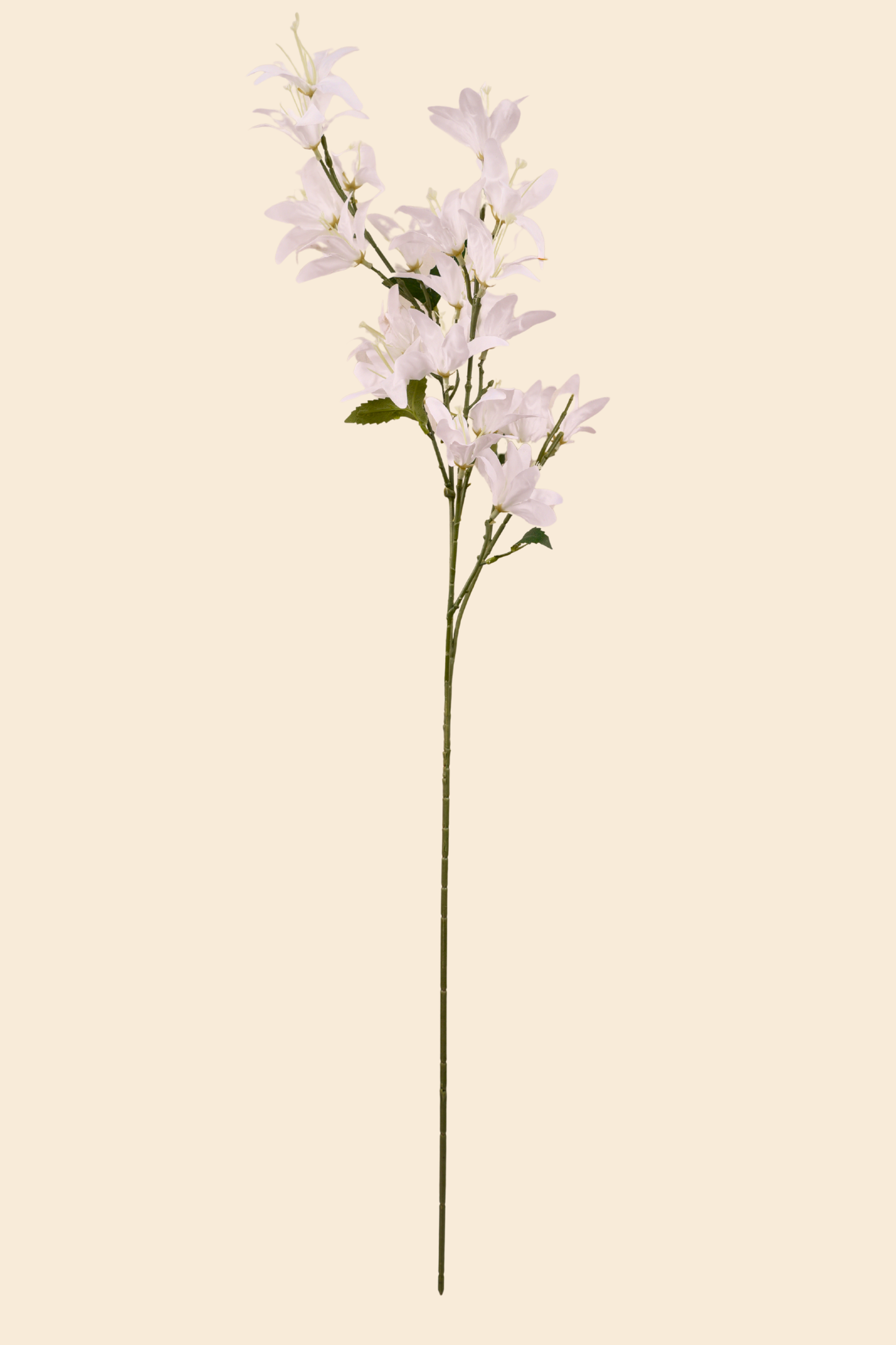 Faux Clematis Spray Star Flower Stem - White