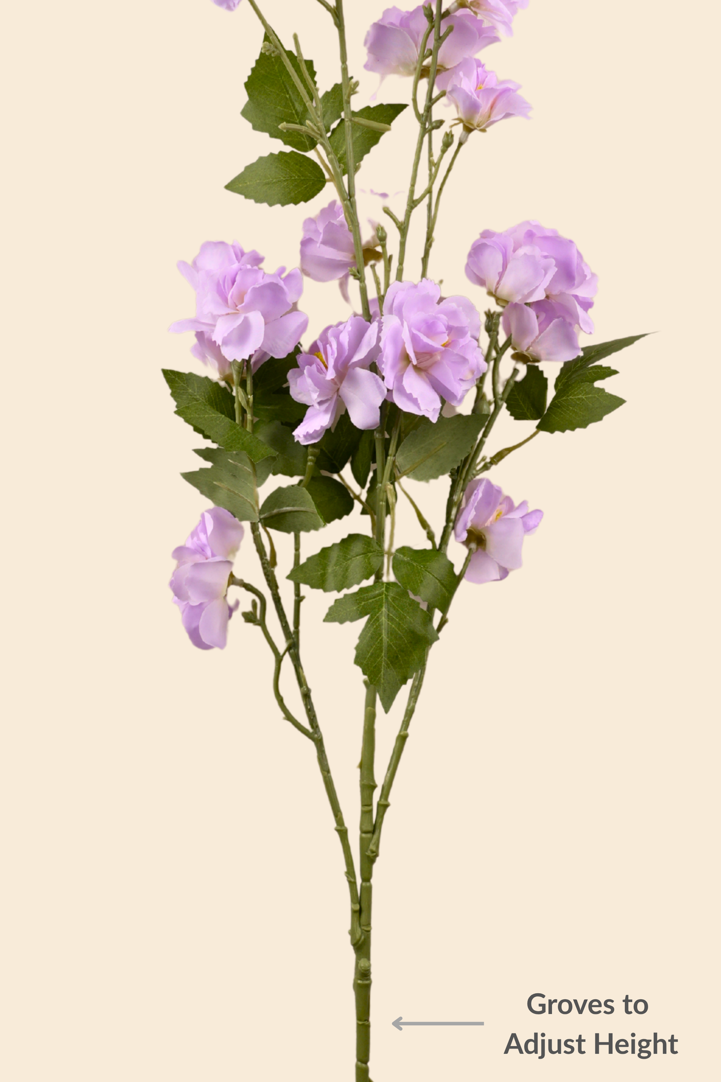 Faux Lathyrus Sweet Pea Flower Stem - Lavender