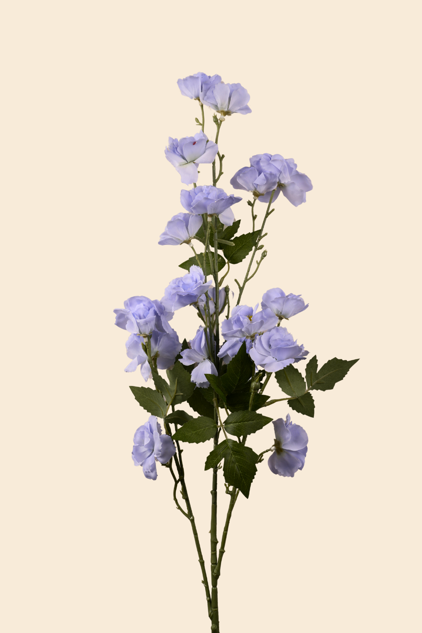 Faux Lathyrus Sweet Pea Flower Stem - Light Blue