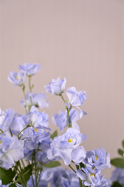 Faux Lathyrus Sweet Pea Flower Stem - Light Blue