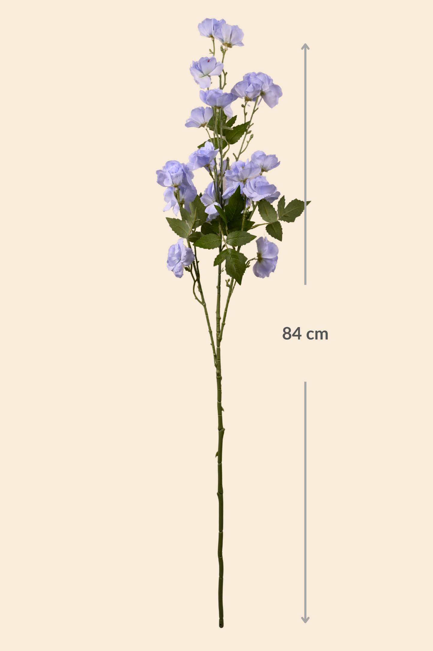 Faux Lathyrus Sweet Pea Flower Stem - Light Blue
