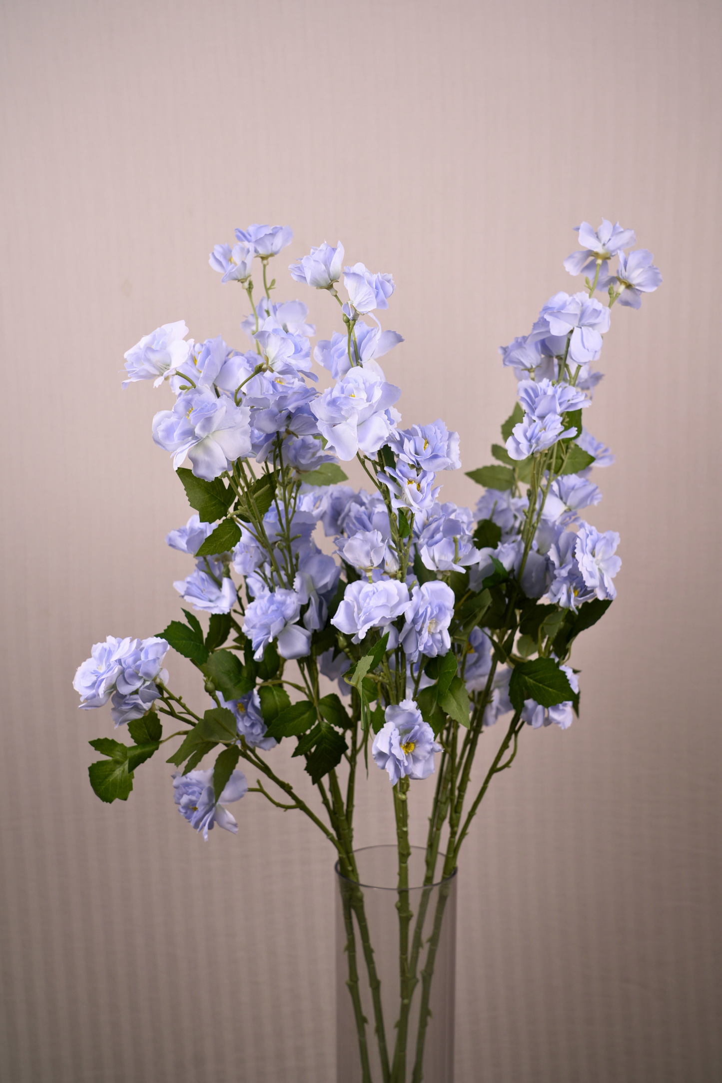Faux Lathyrus Sweet Pea Flower Stem - Light Blue