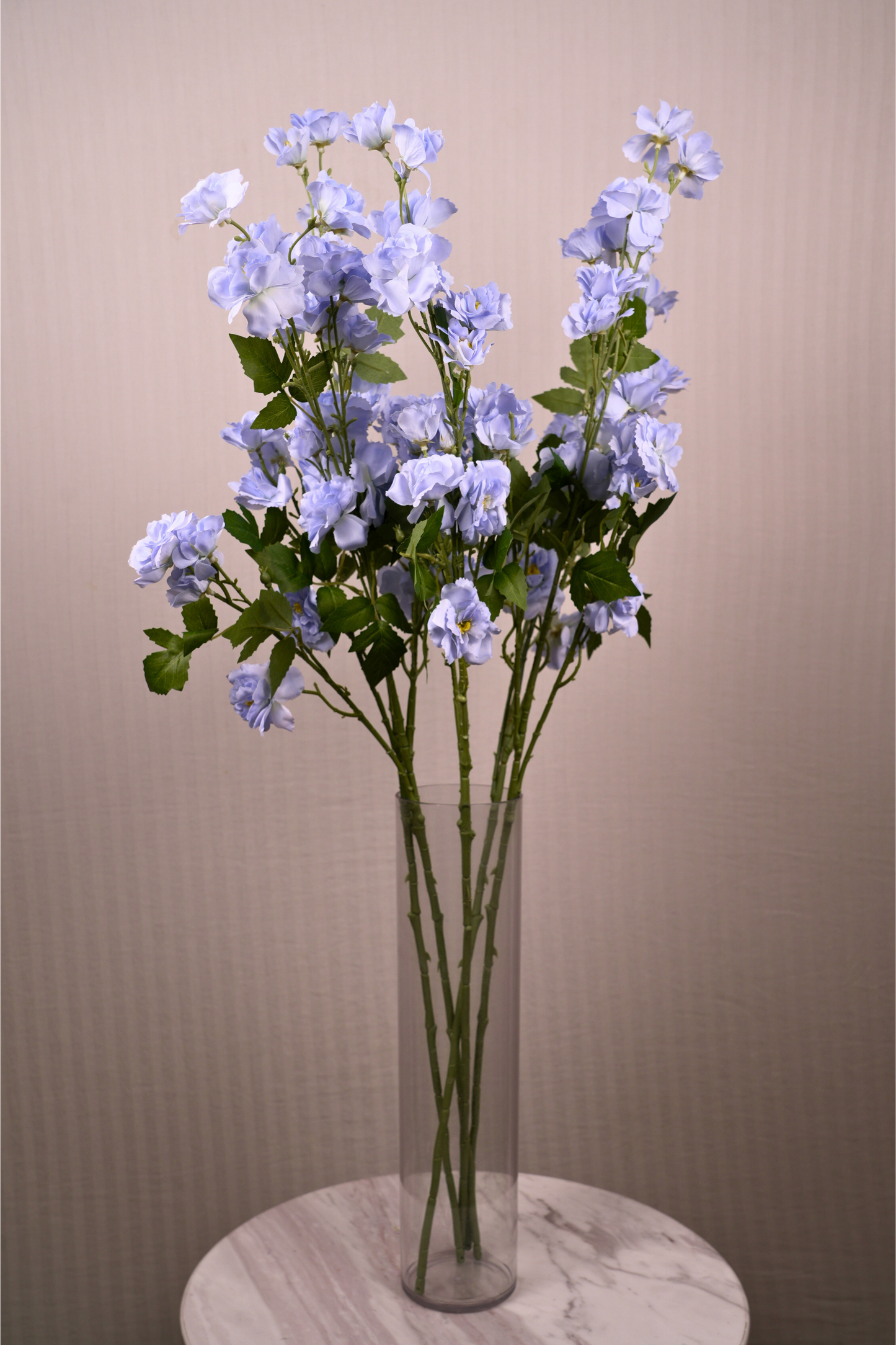 Faux Lathyrus Sweet Pea Flower Stem - Light Blue