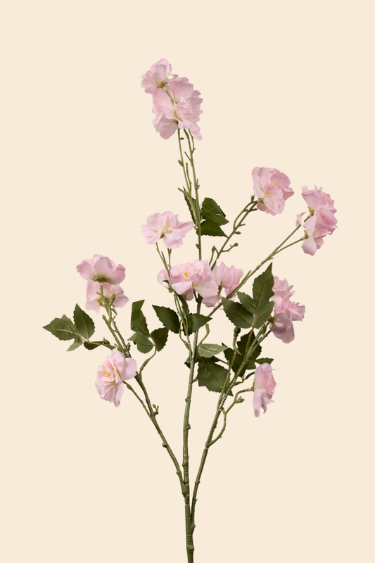 Faux Lathyrus Sweet Pea Flower Stem - Peach