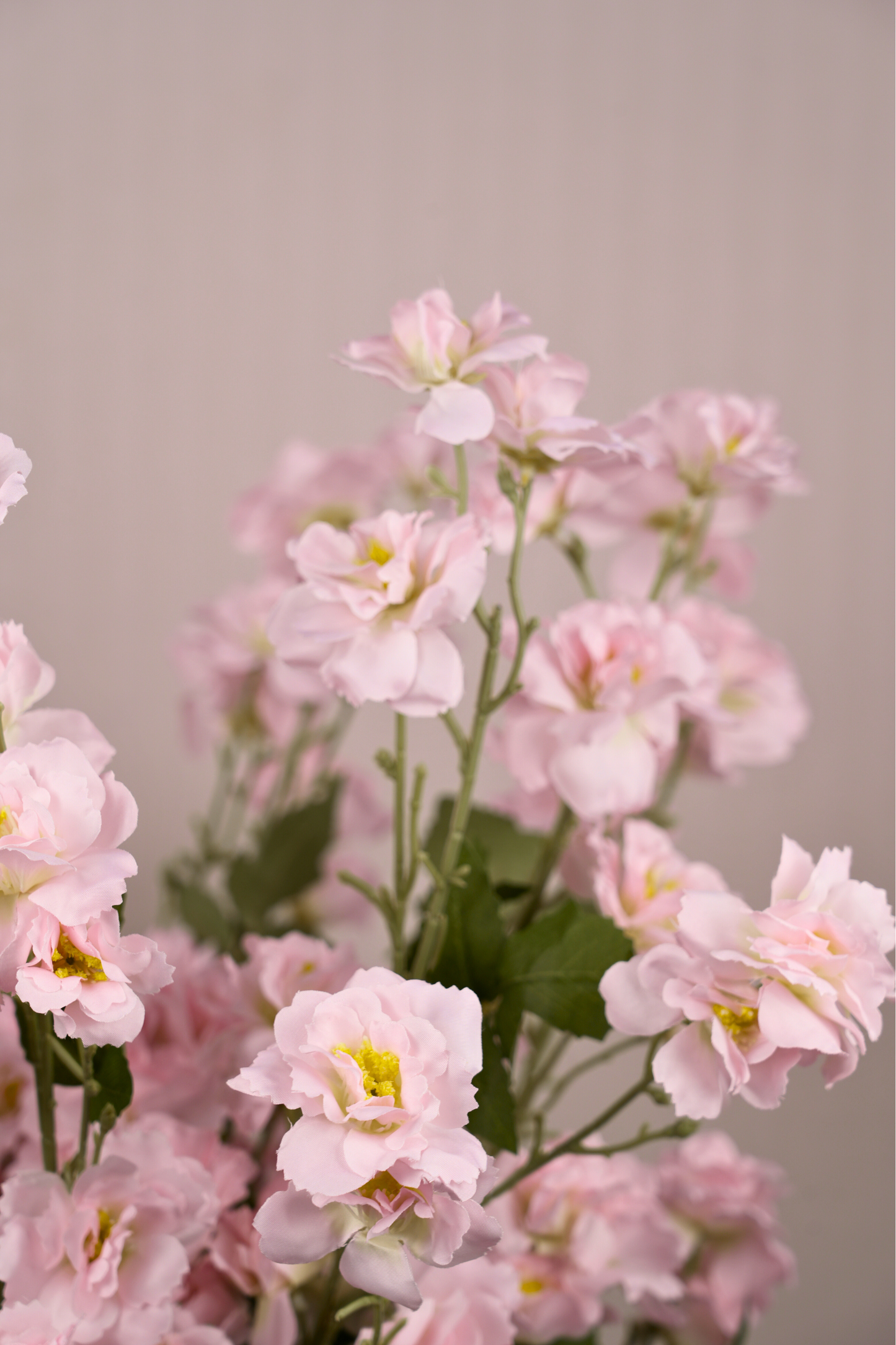 Faux Lathyrus Sweet Pea Flower Stem - Peach