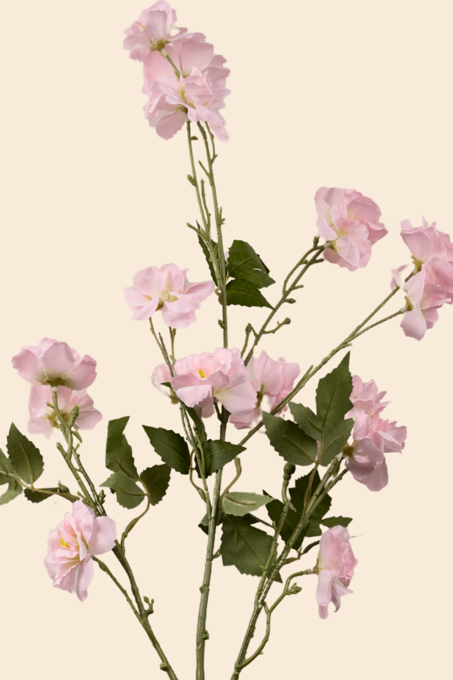 Faux Lathyrus Sweet Pea Flower Stem - Peach