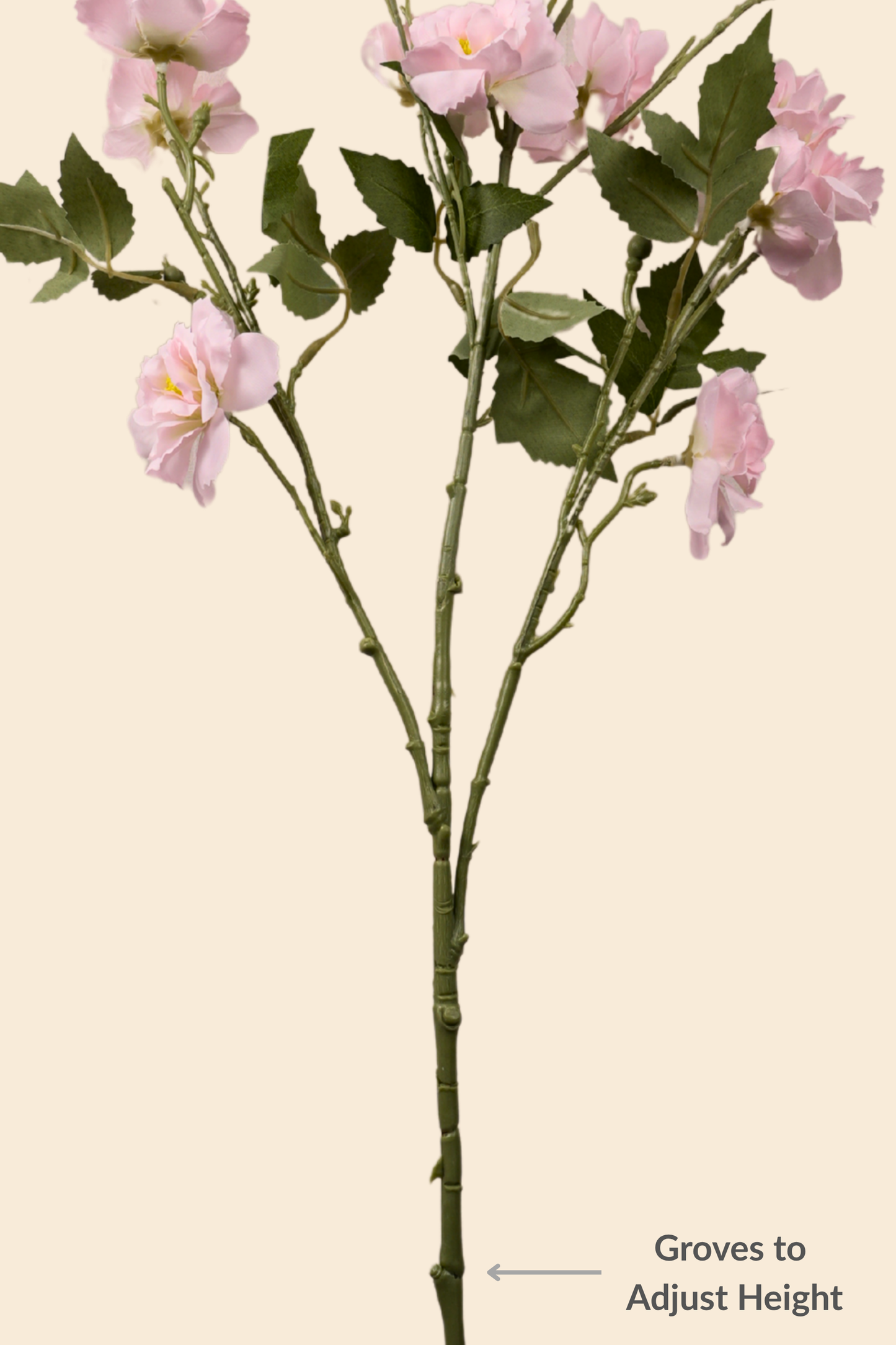 Faux Lathyrus Sweet Pea Flower Stem - Peach