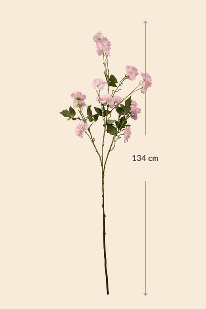 Faux Lathyrus Sweet Pea Flower Stem - Peach