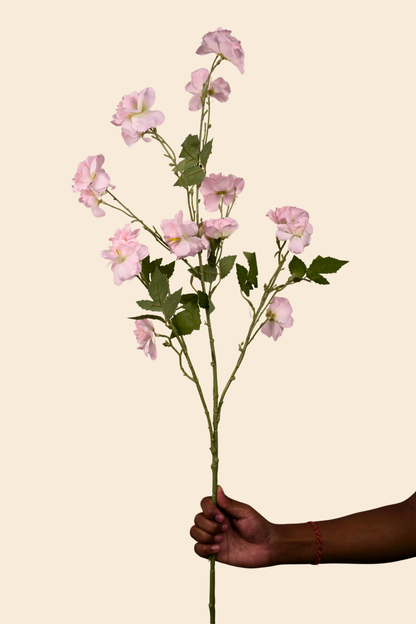 Faux Lathyrus Sweet Pea Flower Stem - Peach