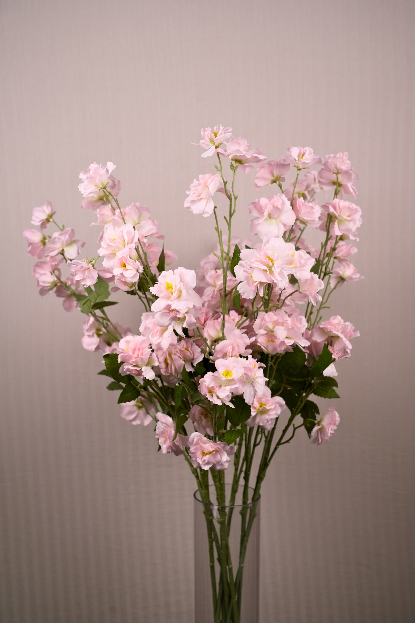 Faux Lathyrus Sweet Pea Flower Stem - Peach