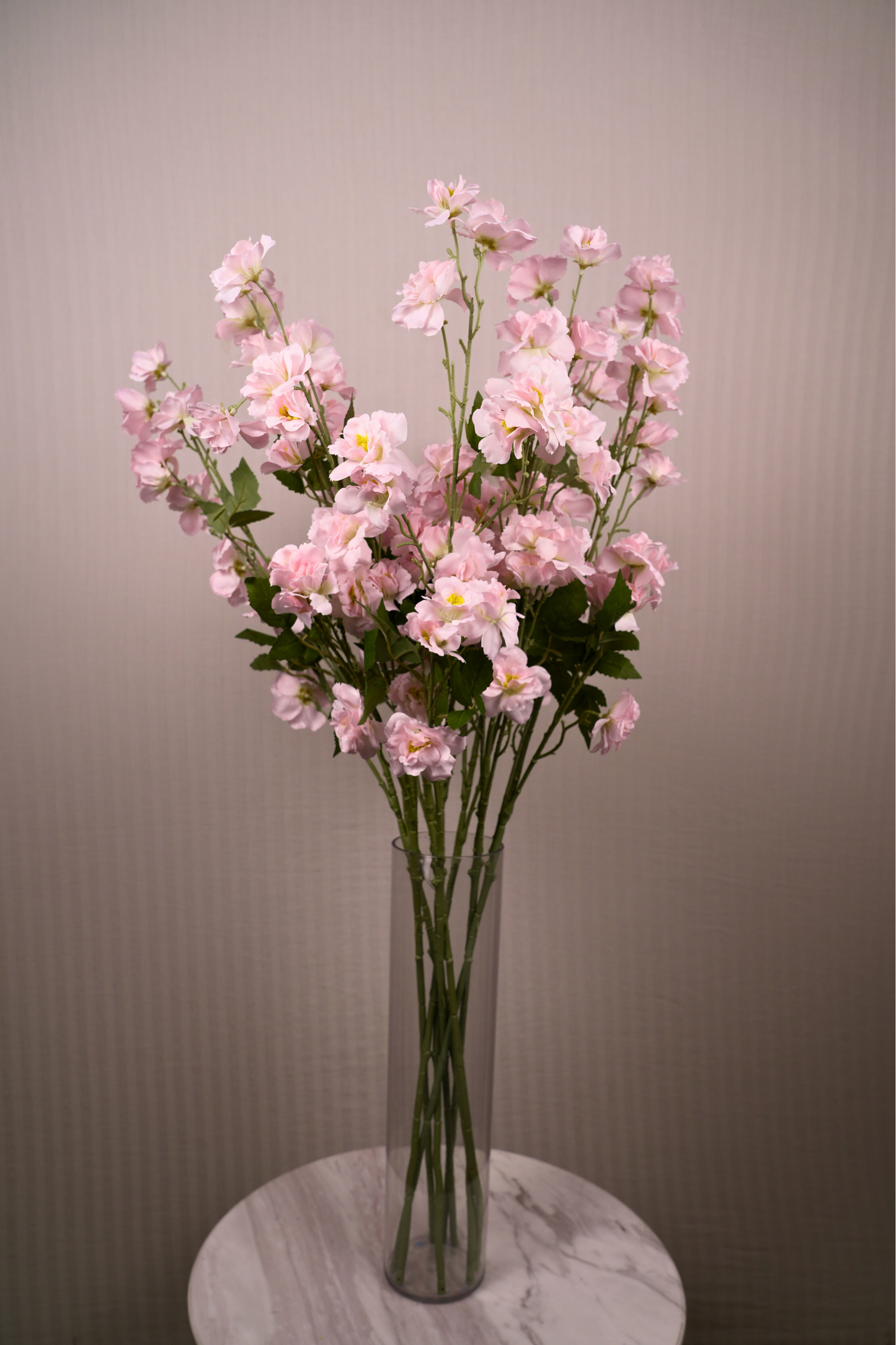 Faux Lathyrus Sweet Pea Flower Stem - Peach