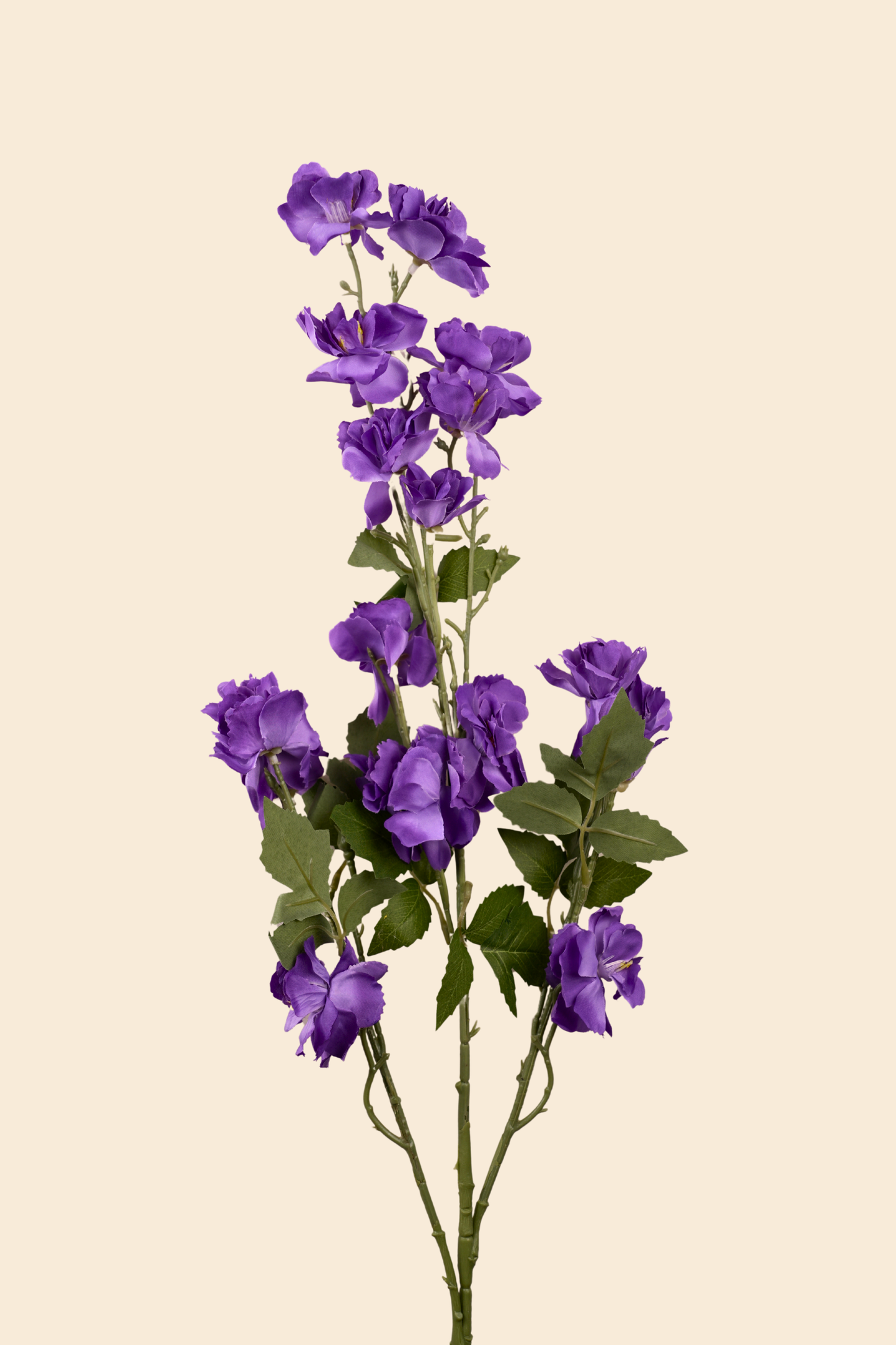 Faux Lathyrus Sweet Pea Flower Stem - Purple