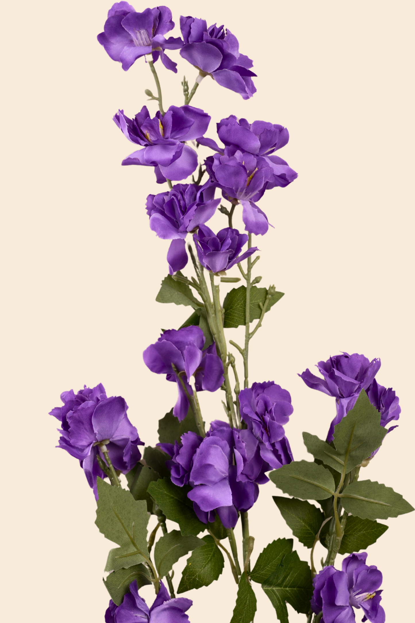 Faux Lathyrus Sweet Pea Flower Stem - Purple