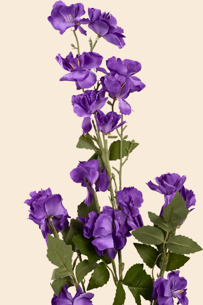 Faux Lathyrus Sweet Pea Flower Stem - Purple