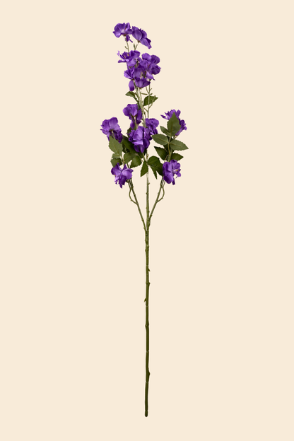 Faux Lathyrus Sweet Pea Flower Stem - Purple