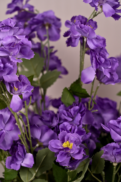 Faux Lathyrus Sweet Pea Flower Stem - Purple