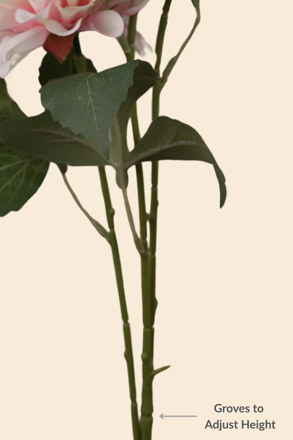 Faux Dahlia Pinnata Regal Flower Stem - Light Pink
