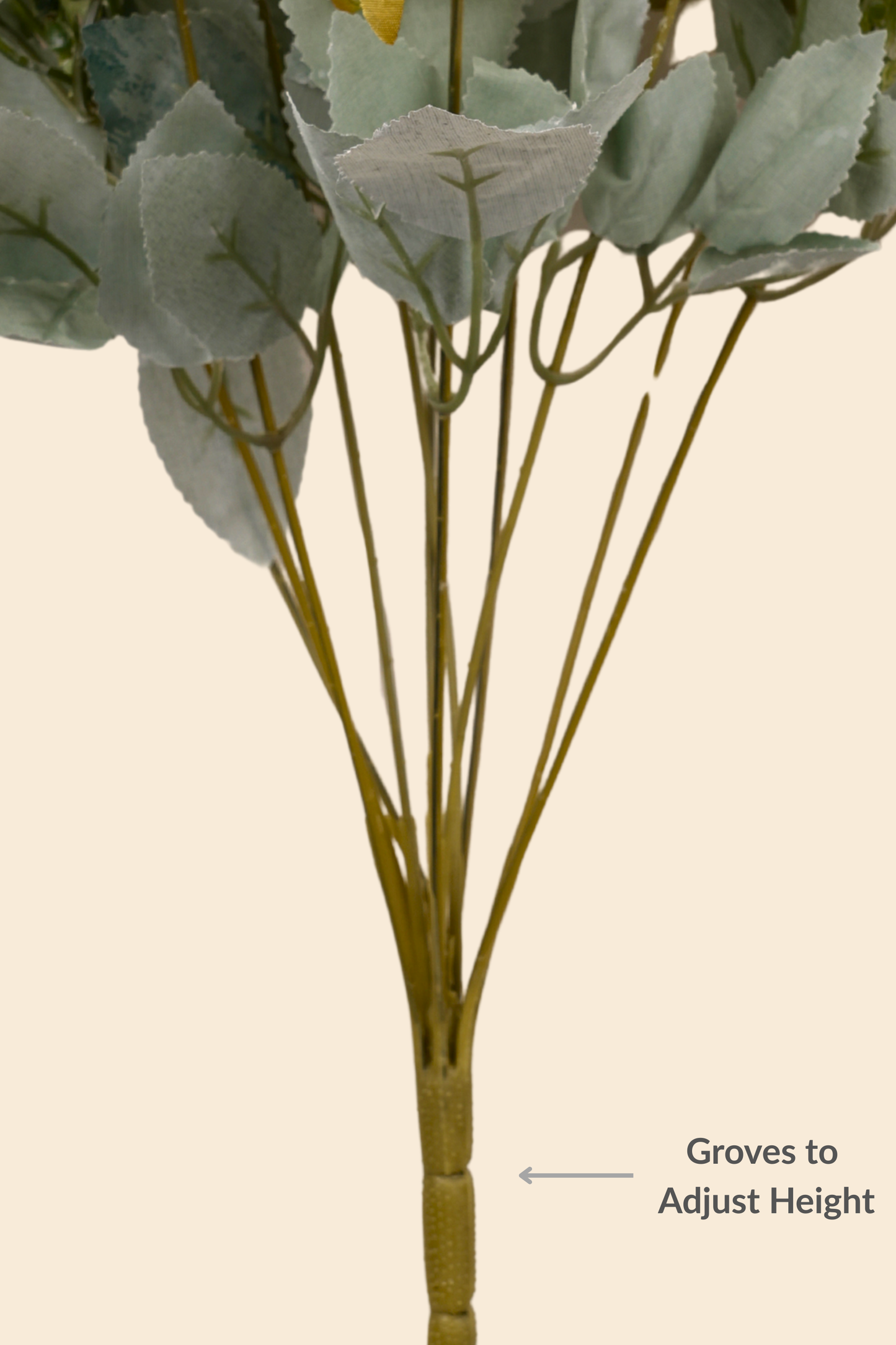 Faux Peonies Splendor Flower Stem - Cream