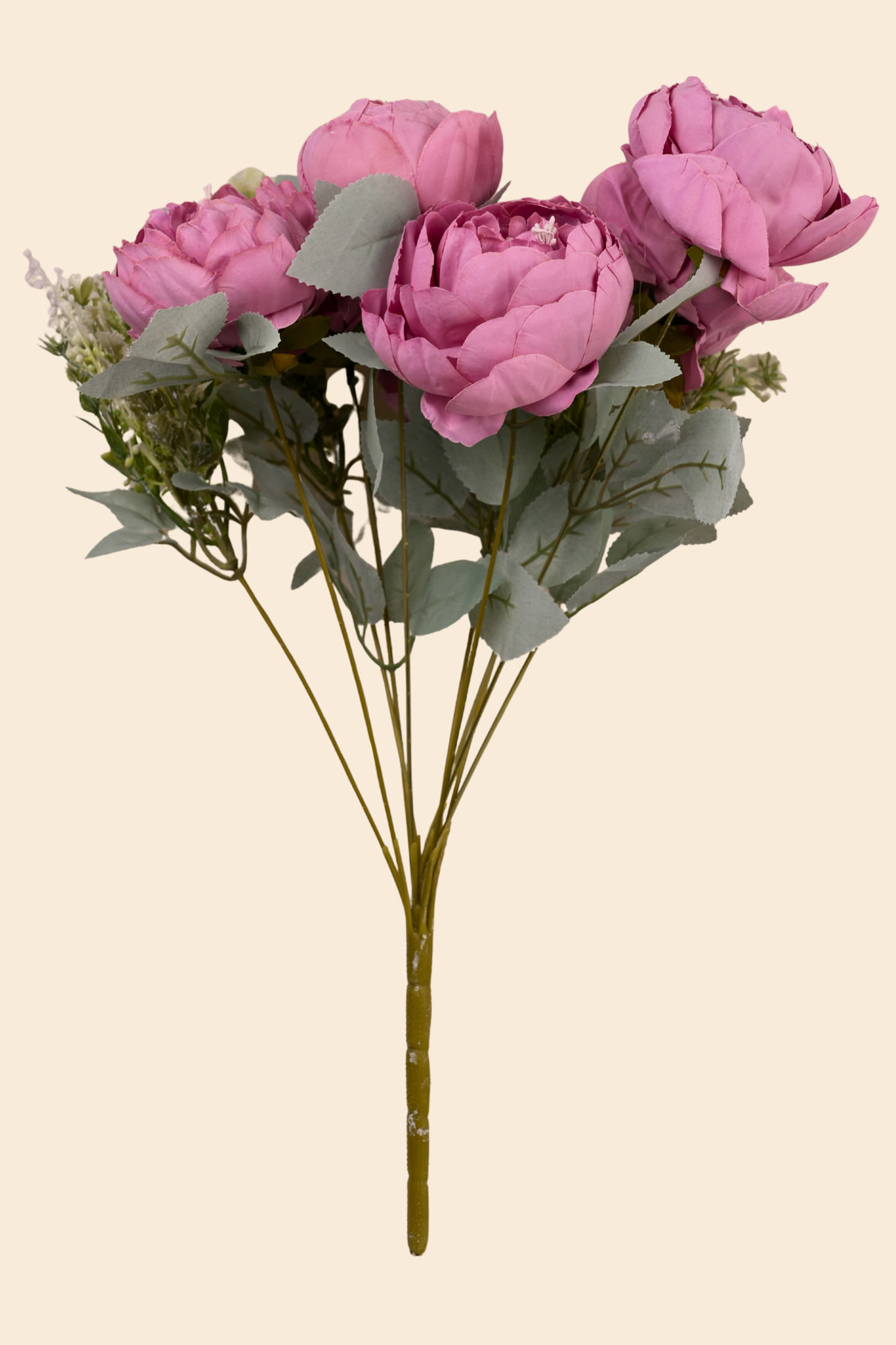 Faux Peonies Splendor Flower Stem - Rose Pink