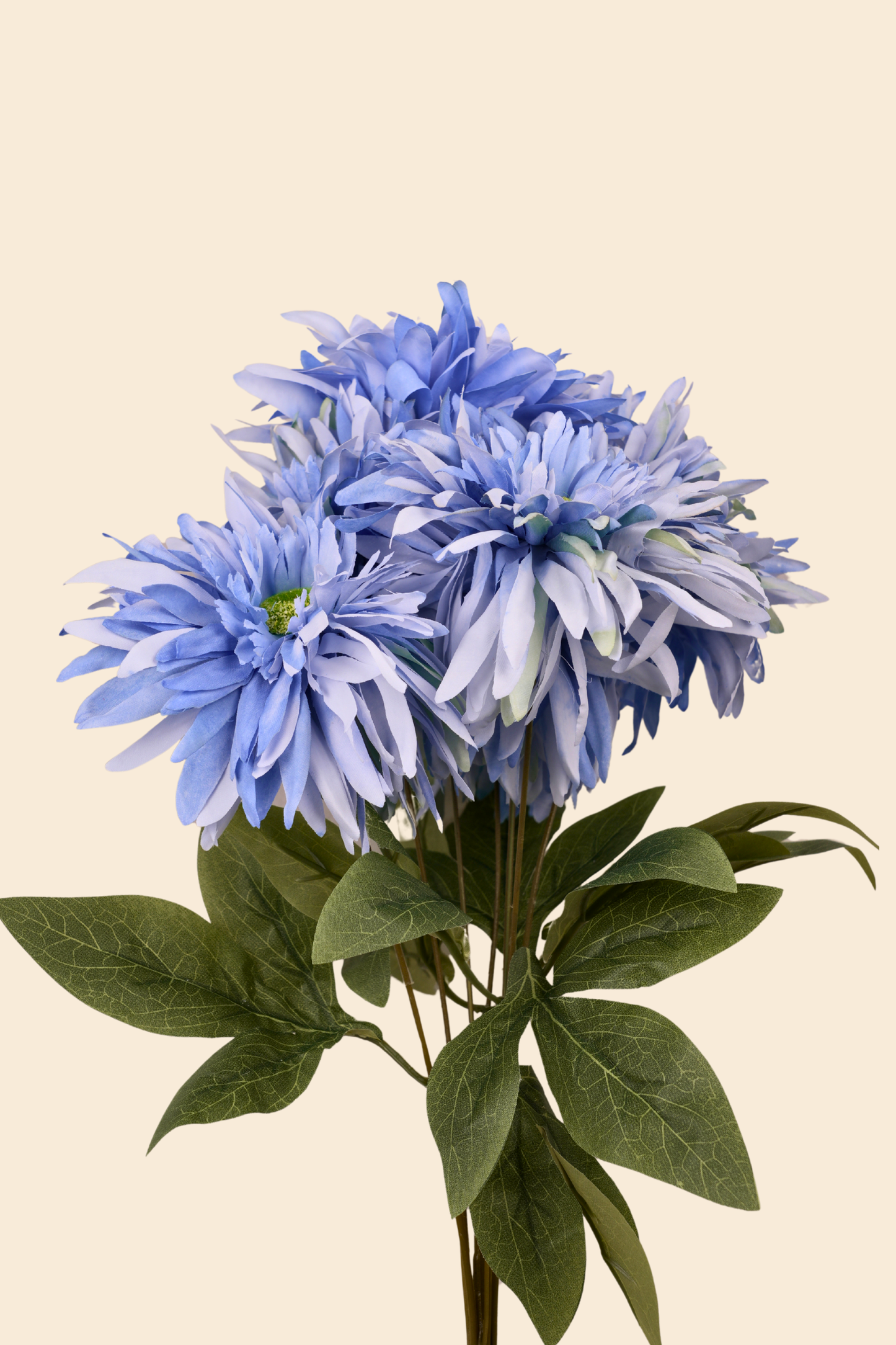 Faux Chrysanthemums Ethereal Flower Stem - Blue