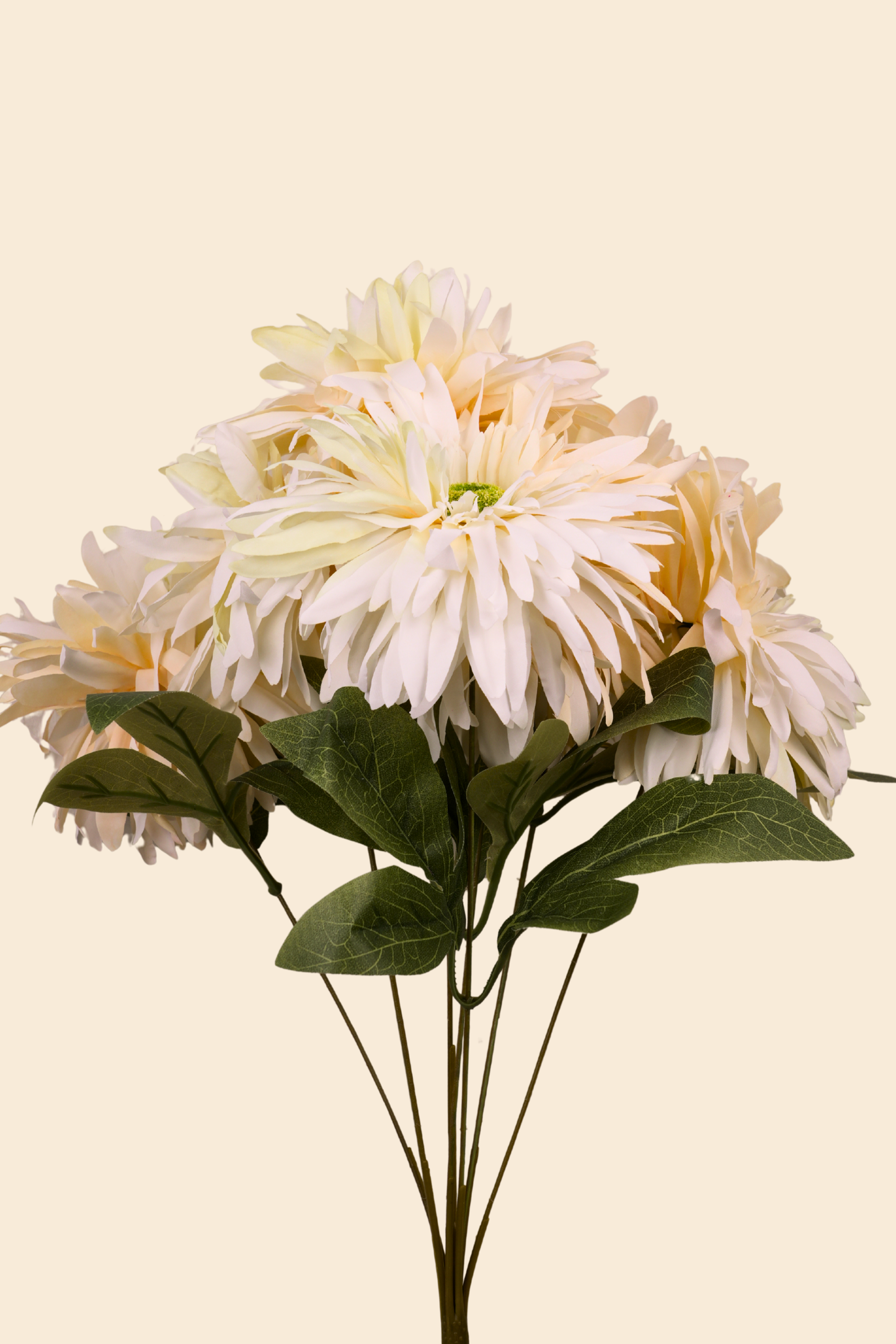 Faux Chrysanthemums Ethereal Flower Stem - Cream Yellow
