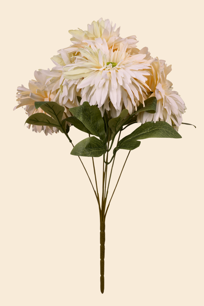 Faux Chrysanthemums Ethereal Flower Stem - Cream Yellow