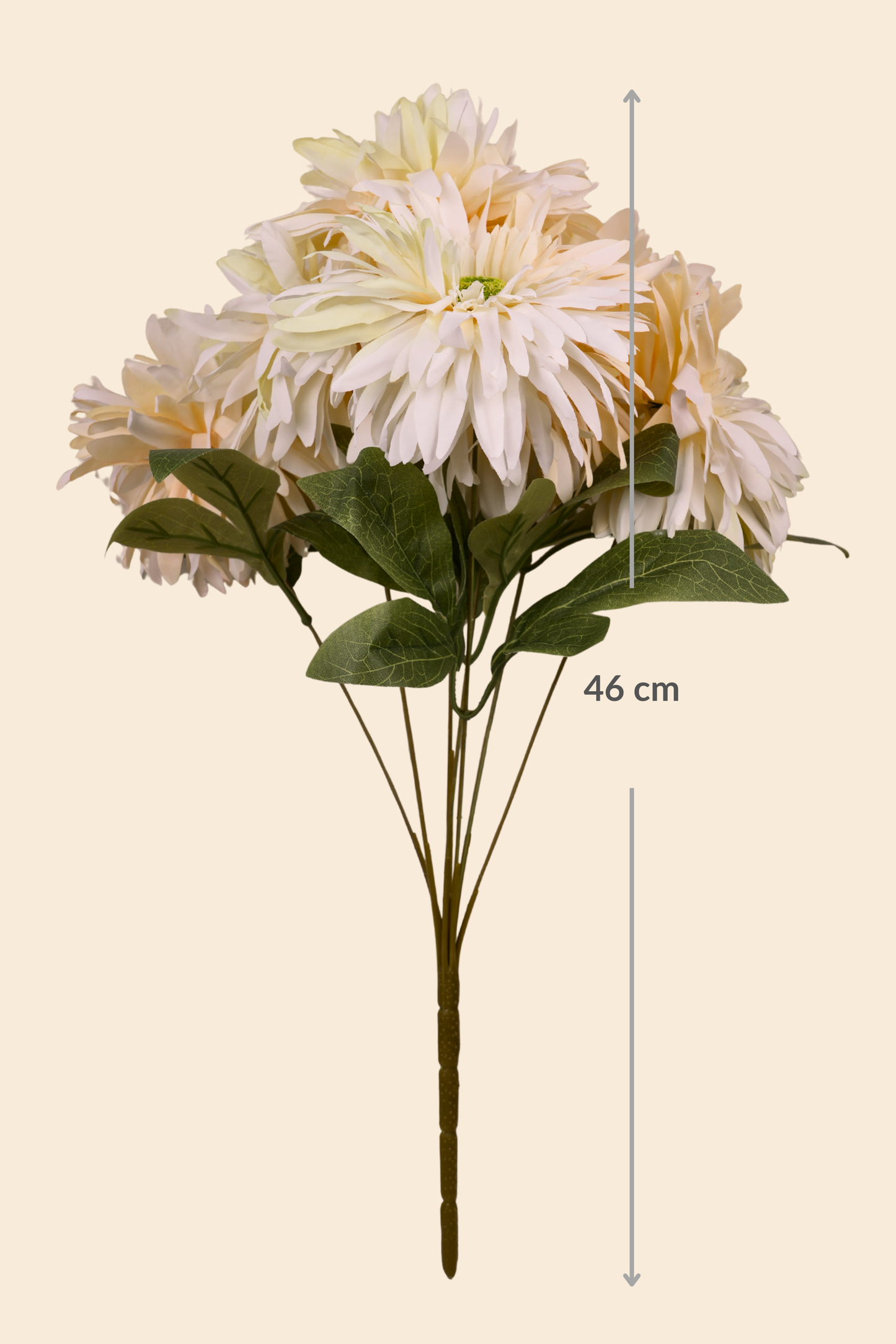 Faux Chrysanthemums Ethereal Flower Stem - Cream Yellow