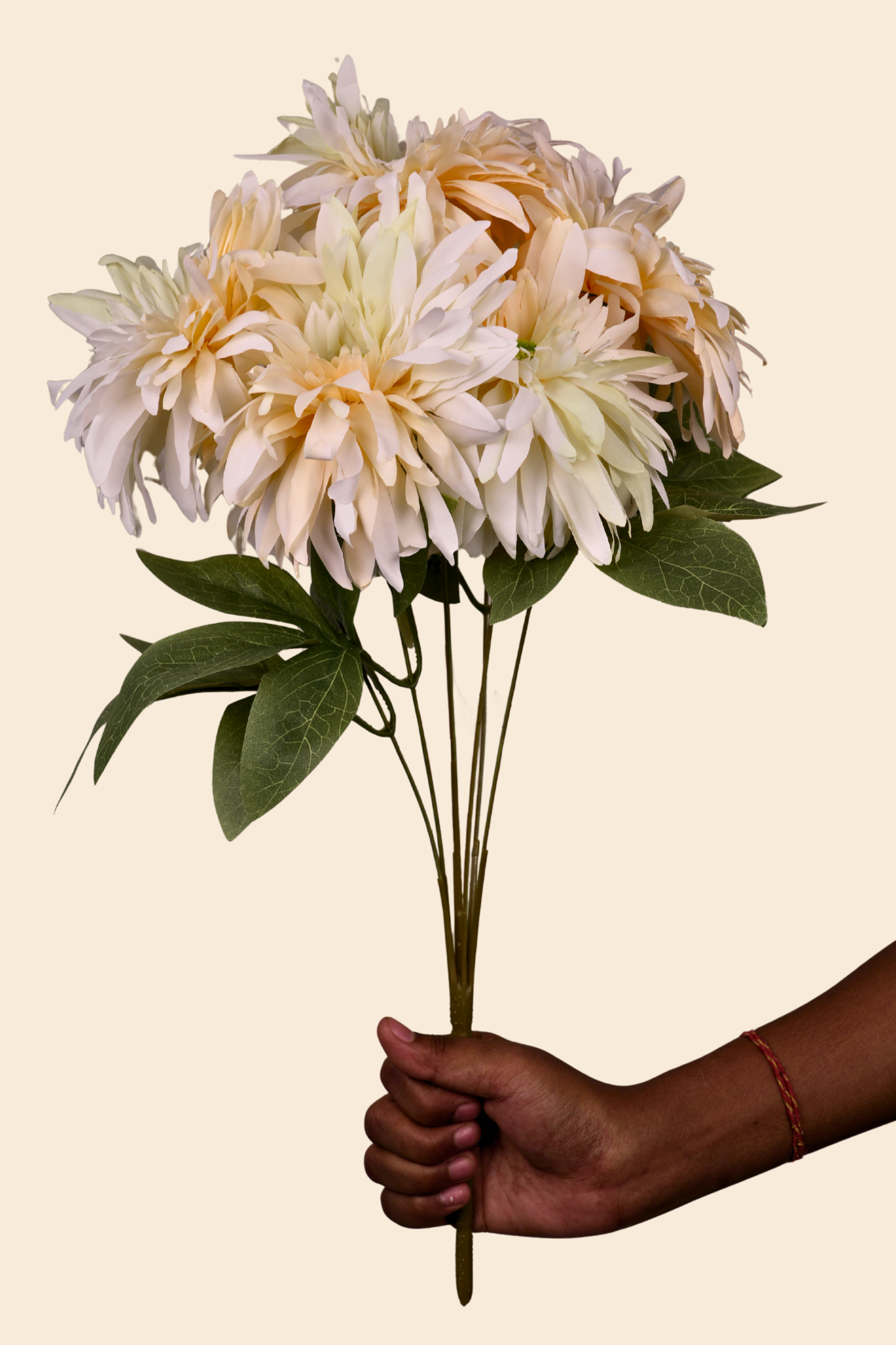 Faux Chrysanthemums Ethereal Flower Stem - Cream Yellow