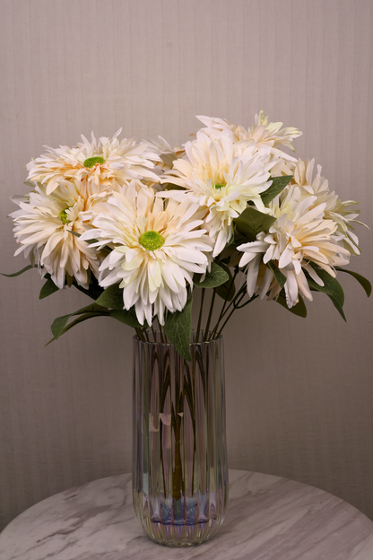 Faux Chrysanthemums Ethereal Flower Stem - Cream Yellow
