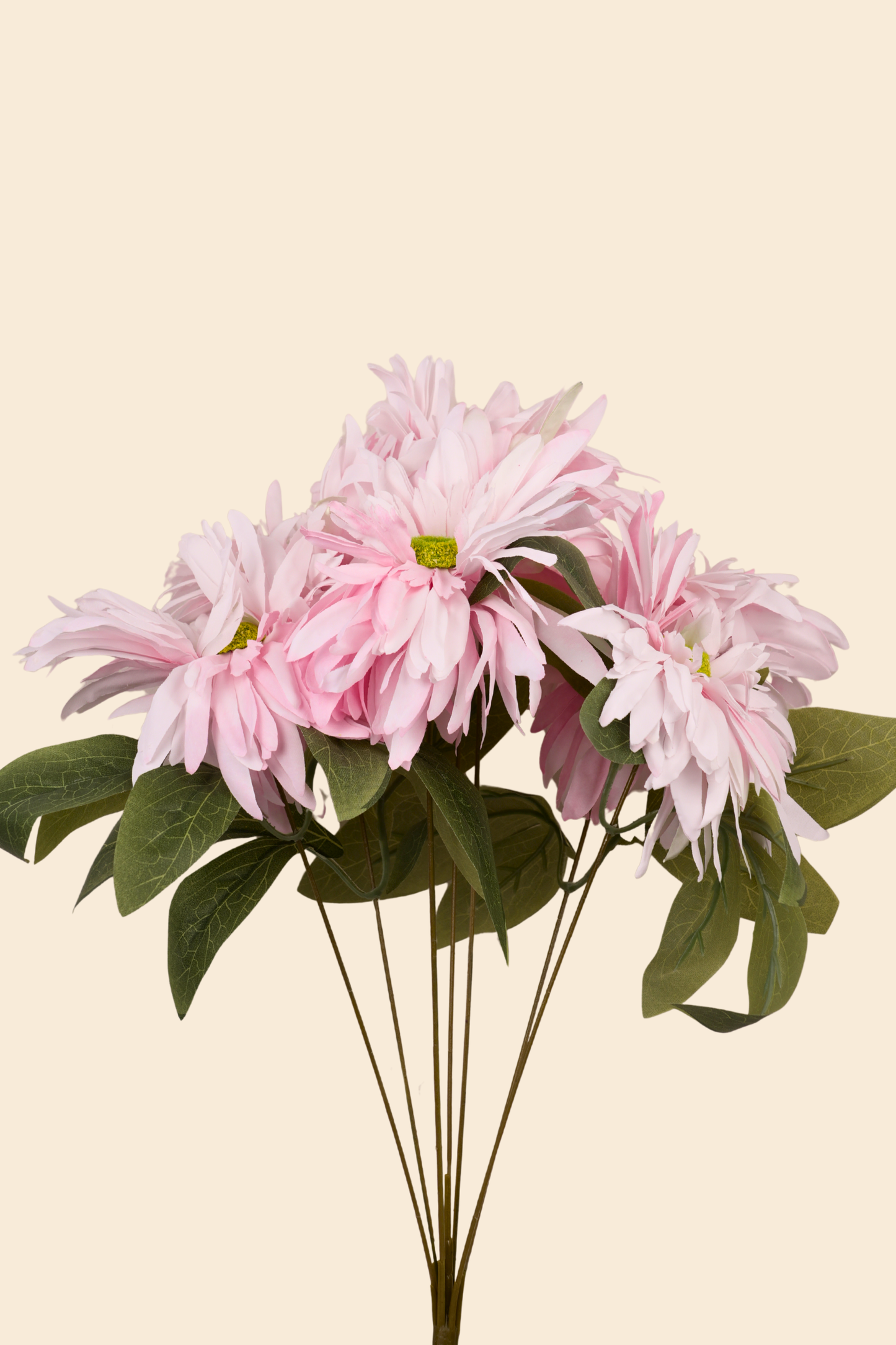 Faux Chrysanthemums Ethereal Flower Stem - Light Pink