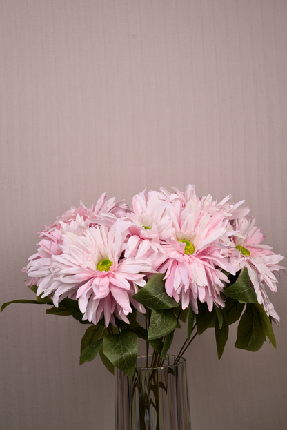 Faux Chrysanthemums Ethereal Flower Stem - Light Pink