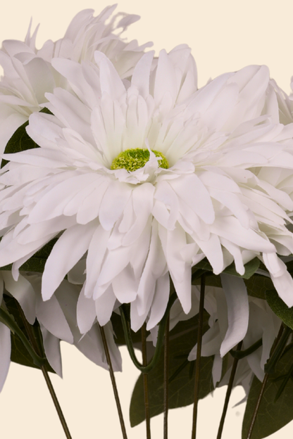 Faux Chrysanthemums Ethereal Flower Stem - White