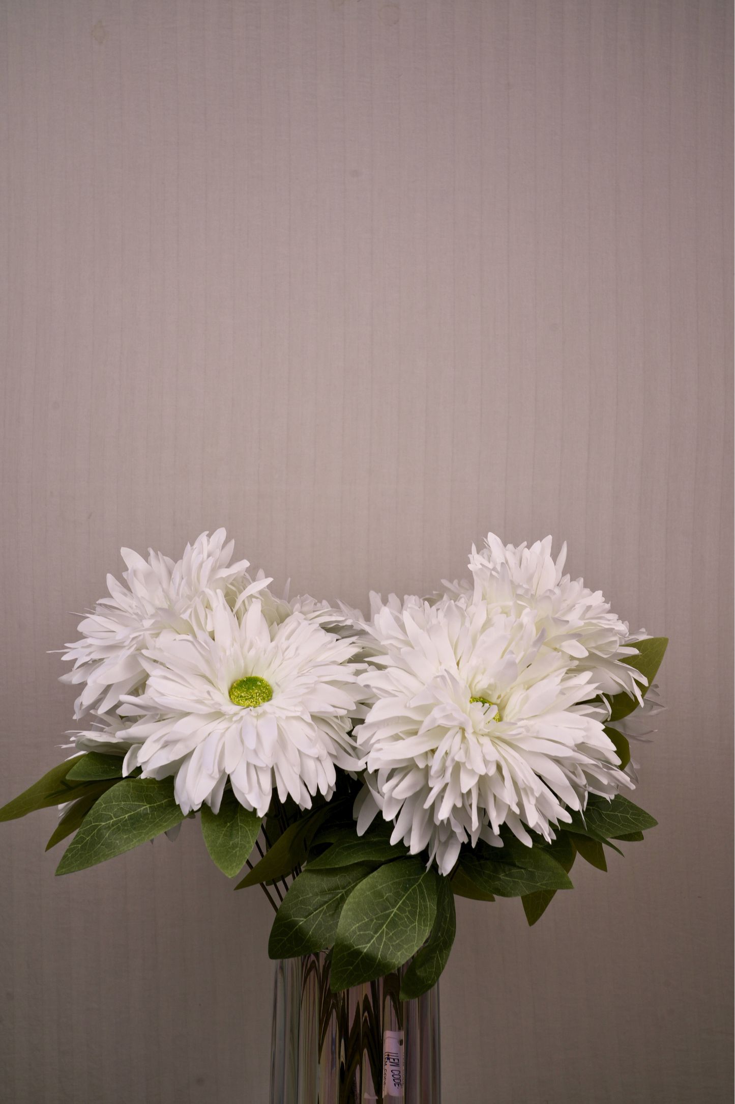 Faux Chrysanthemums Ethereal Flower Stem - White