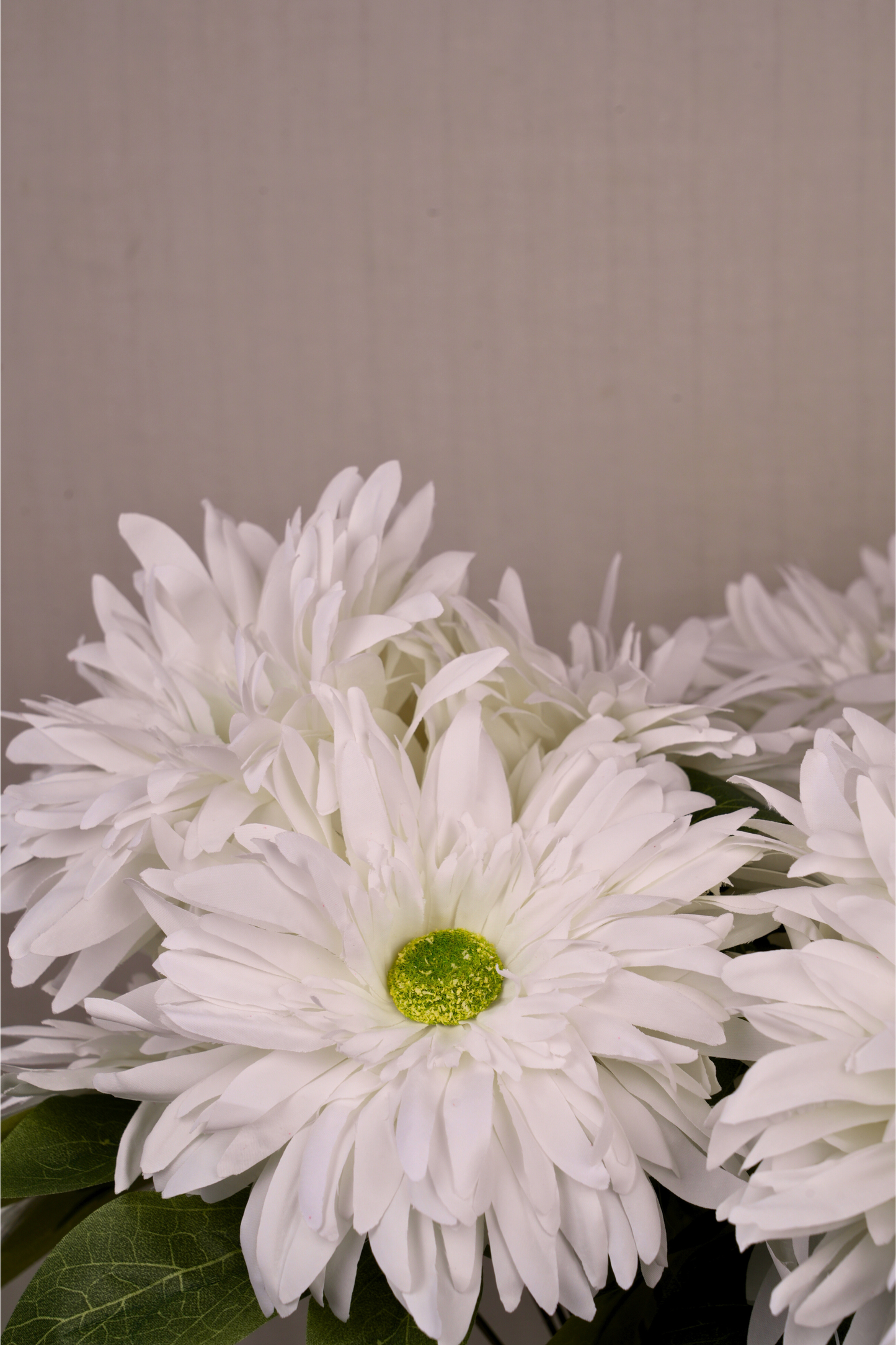 Faux Chrysanthemums Ethereal Flower Stem - White