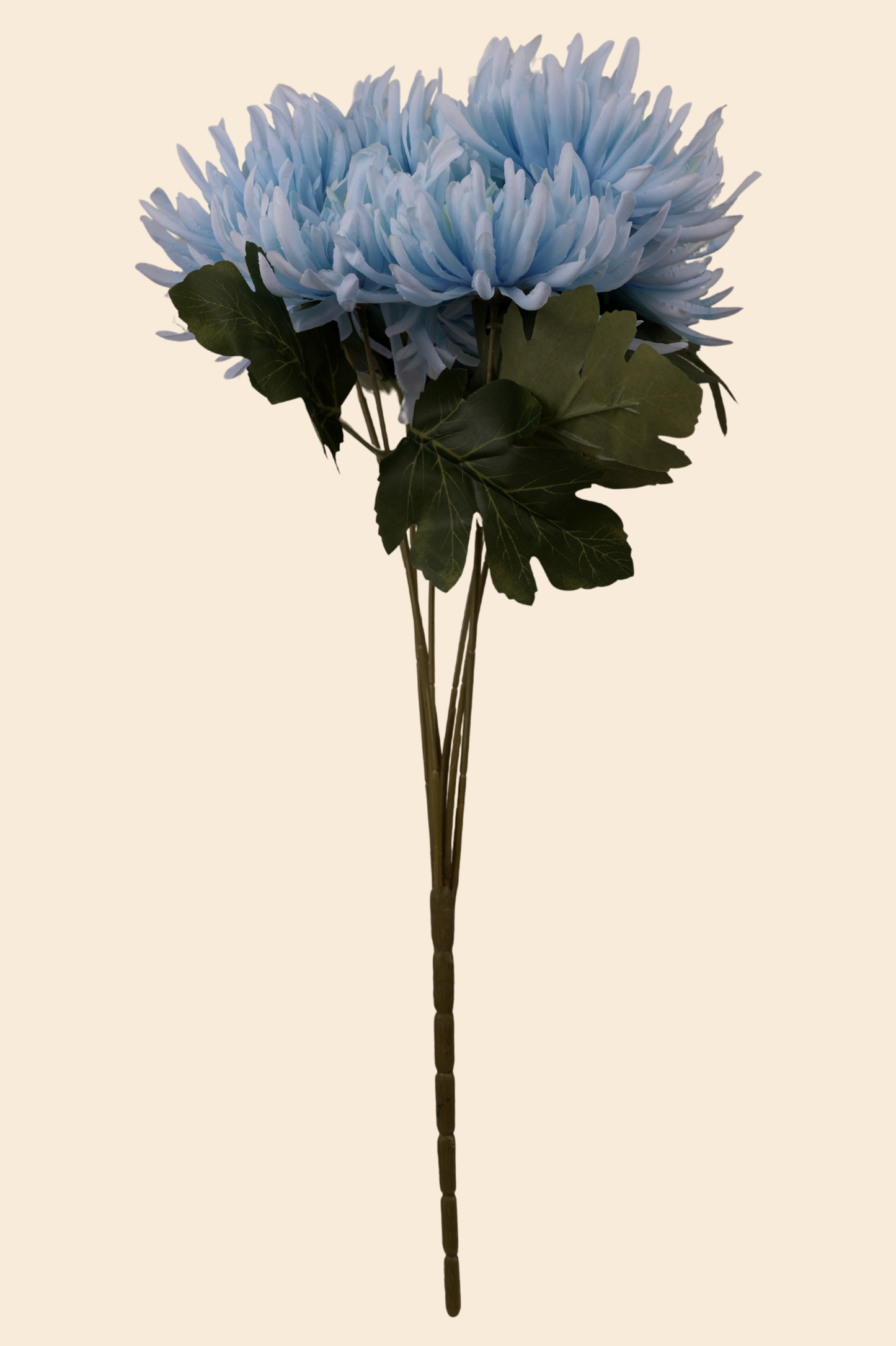 Faux Spider Chrysanthemum Majestic Flower Stem - Light Blue